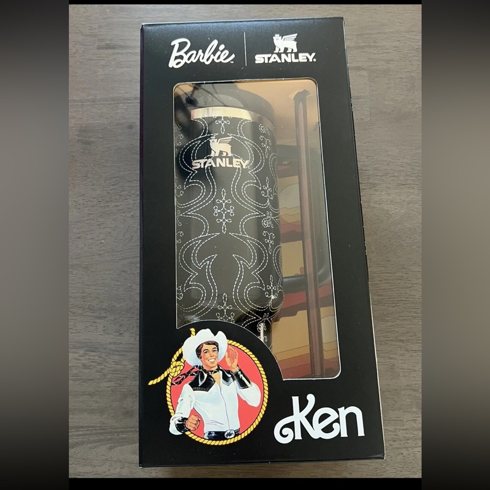 Barbie x Stanley 40oz Quencher Tumbler ’80s Western Ken Limited Edition NEW